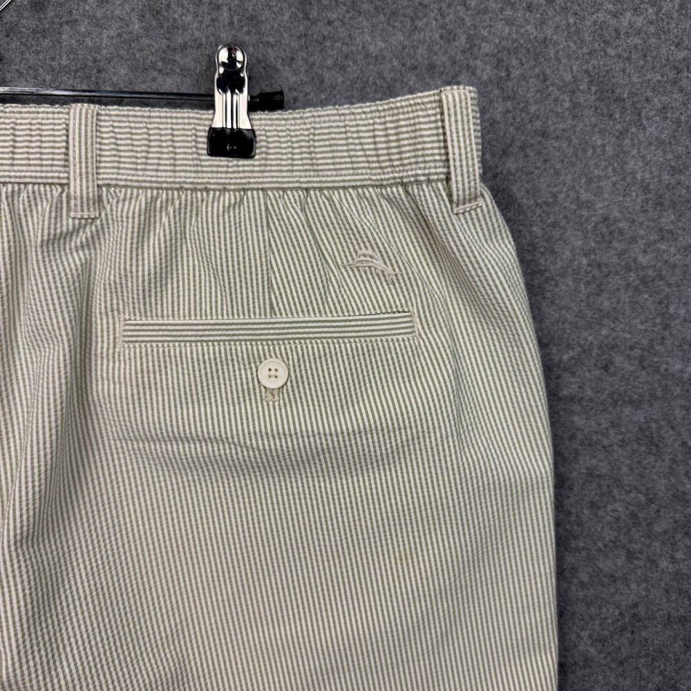 Tommy Bahama Nova Wave Sand Stripe 9 Shorts Mens XL Palm Green ST890044 New - Picture 9 of 13